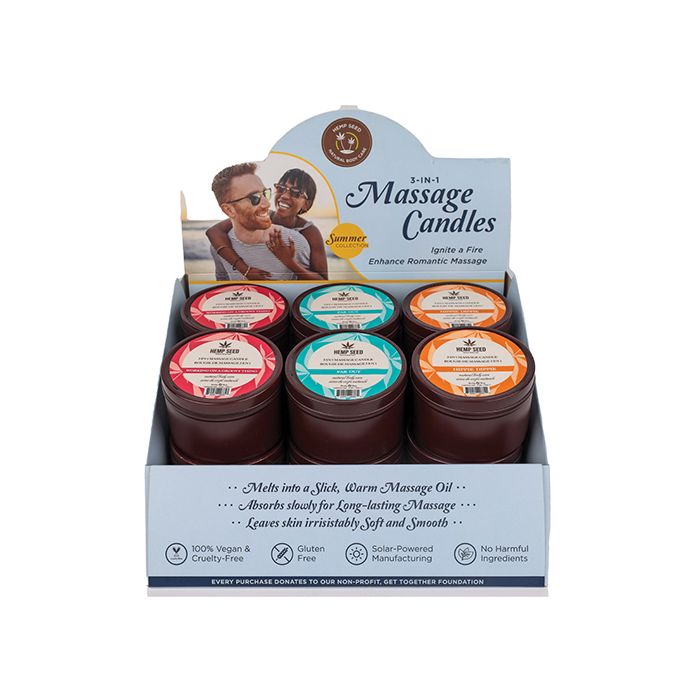 Earthly Body Summer 2024 Display w/Tester - 3 Scents Display of 12