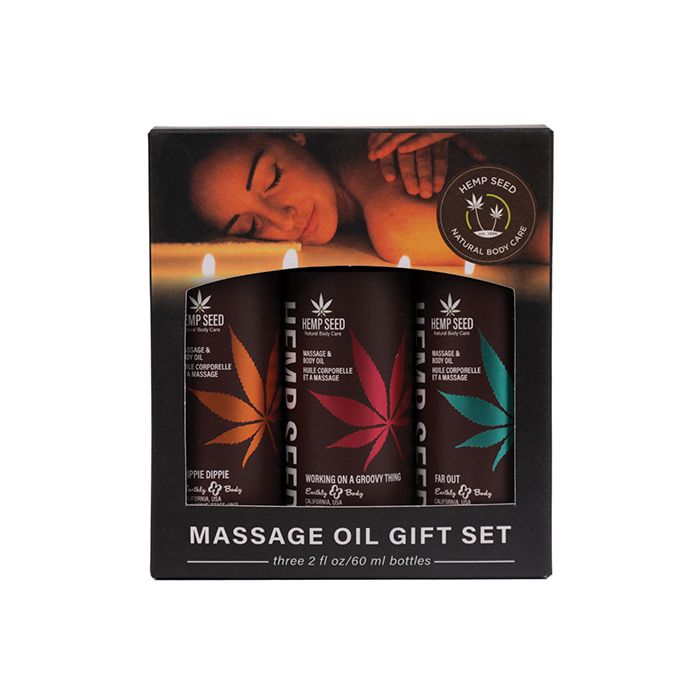 Earthly Body Summer 2024 Massage Oil Gift Set - 2 oz Asst. Scents
