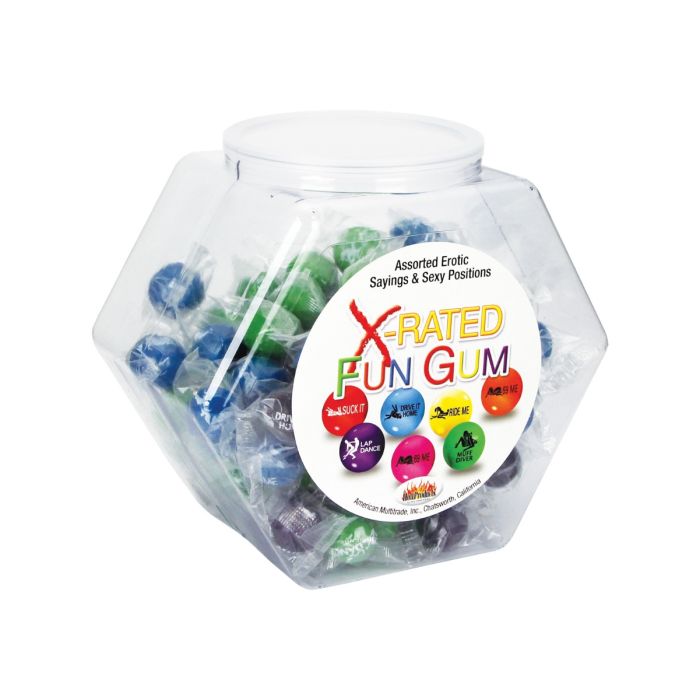 X-Rated Fun Gum Fishbowl - Asst. Bowl of 90