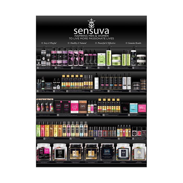 Sensuva Deluxe Five Shelf Wall Display - Dropship from Manufacturer Only